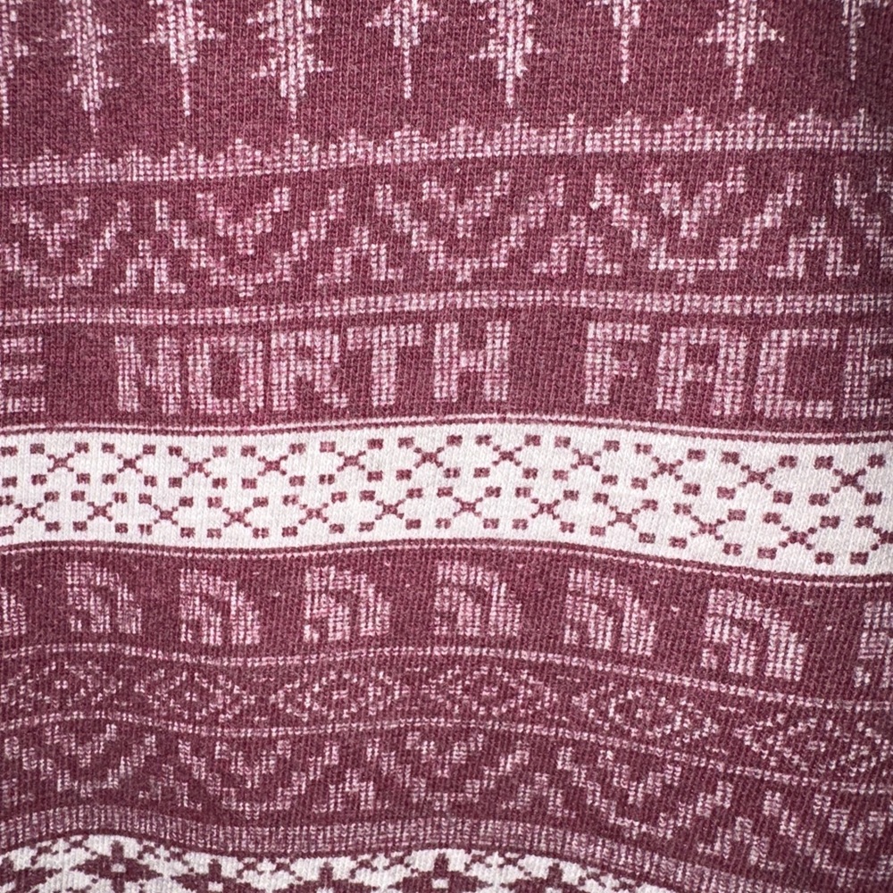 The North Face striped Fair-isle crewneck sweatshirt women's sz S VGUC - Picture 6 of 8